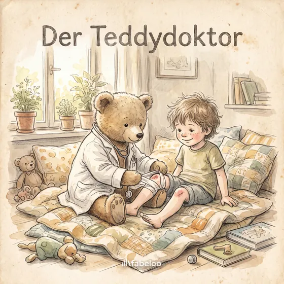 Beispiel-Cover «Der Teddydoktor» — Hörspiel zum Anlass Gute Besserung
