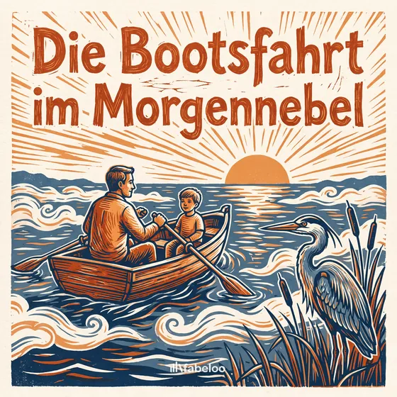 Beispiel-Cover «Die Bootsfahrt im Morgennebel» — Hörspiel zum Anlass Gotte & Götti